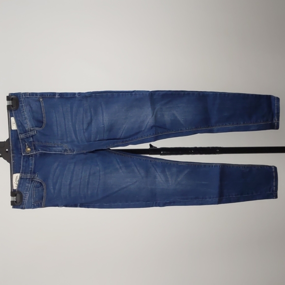 Lee Cooper Women's Jeans Size 12 Blue Denim Crop Skinny - Picture 2 of 14